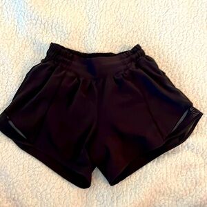 Lululemon 4” low rise, size 2 shorts